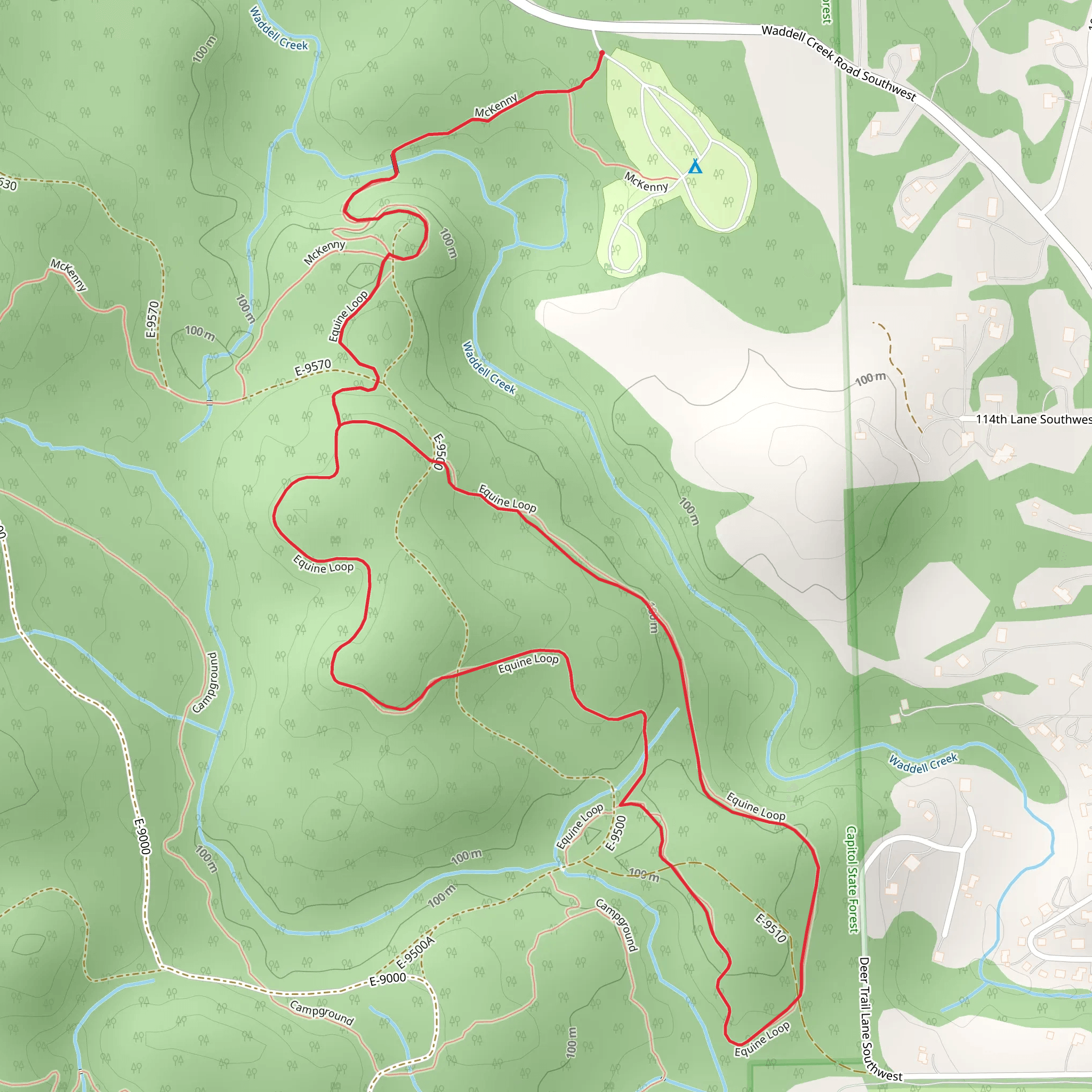 Equine Loop mobile static map