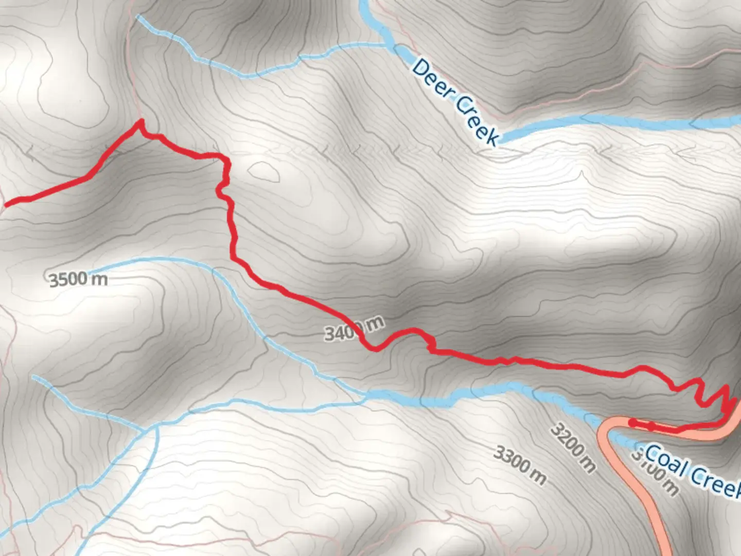 An image depicting the trail Coal Creek Trail and its surrounding area.