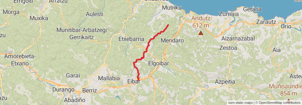 GR 121 Vuelta a Guipuzcoa stage 7 Map