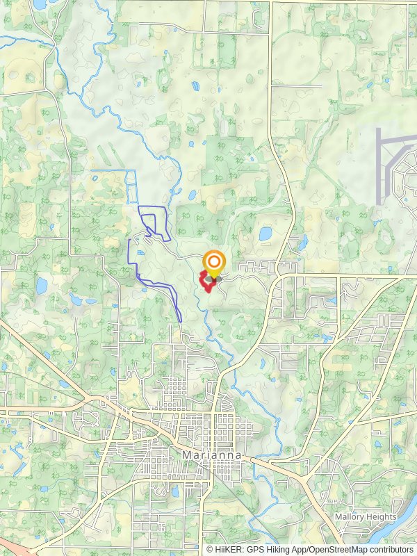 Beech Magnolia Loop Trail mobile static map