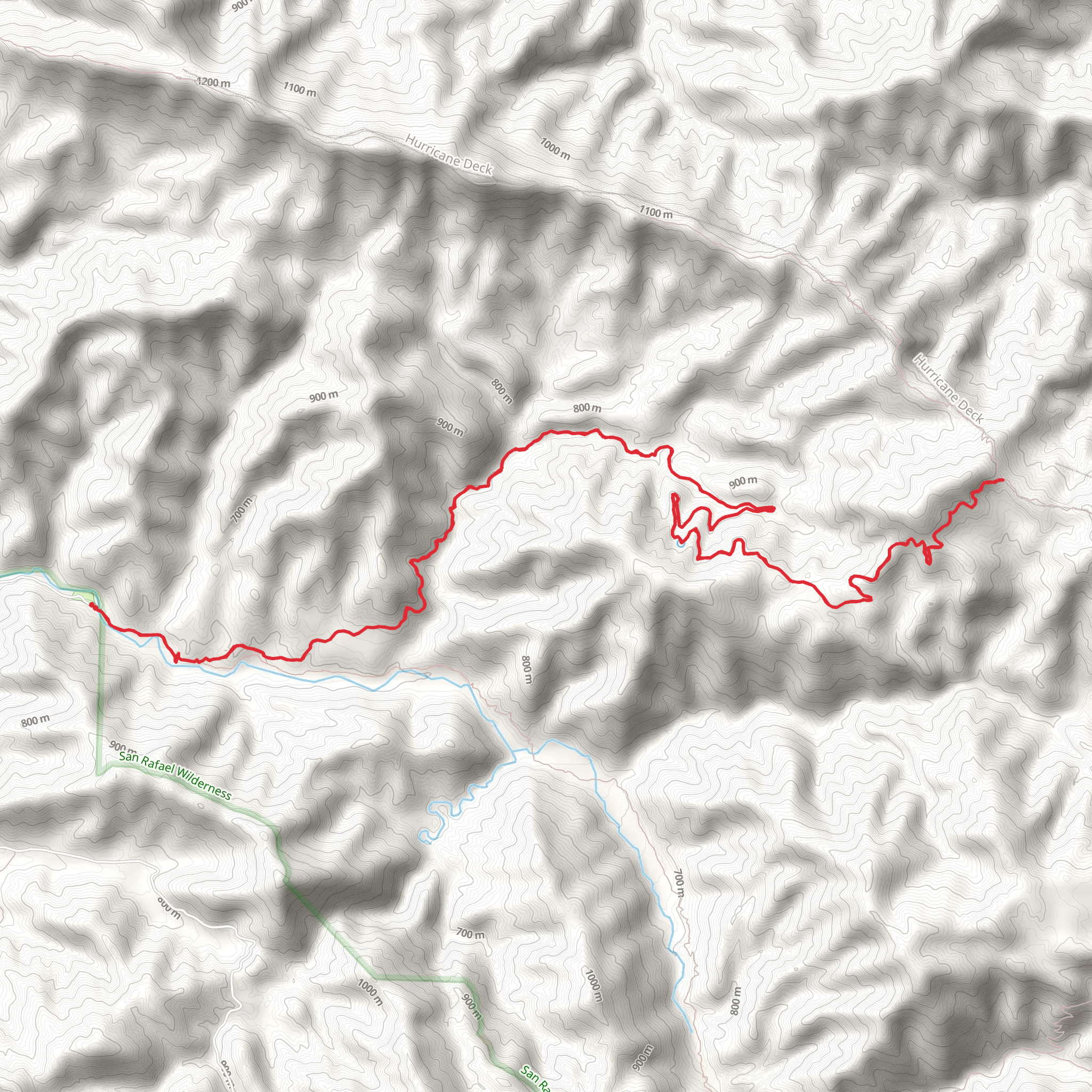 Lost Valley Trail via Manzana Trail mobile static map