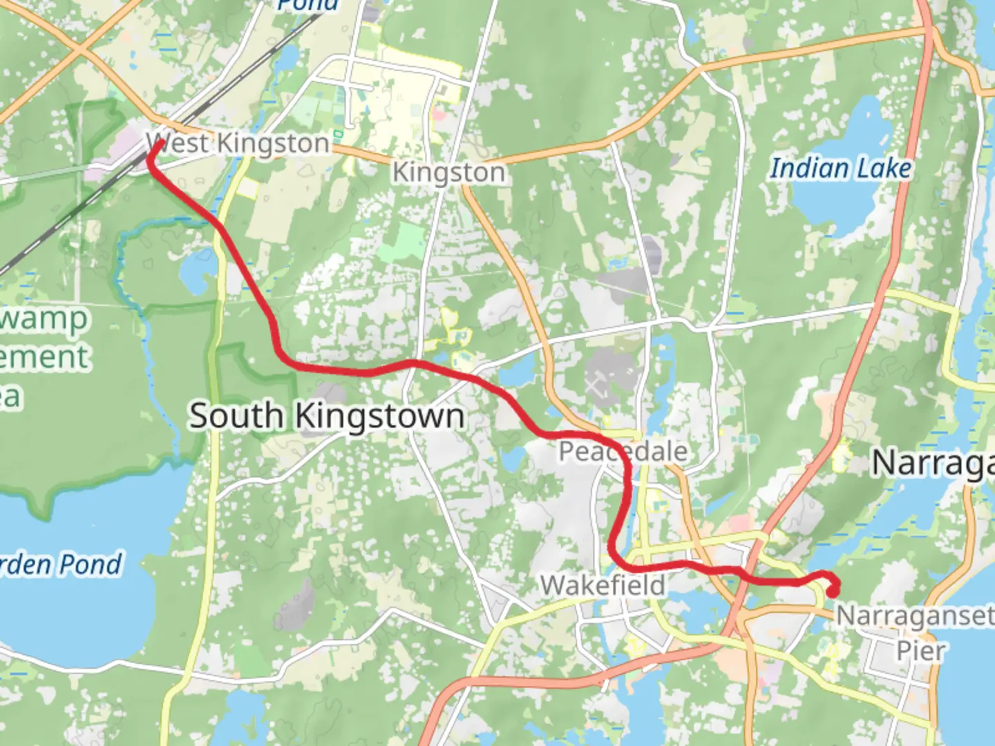 An image depicting the trail William C O'Neill Path and its surrounding area.