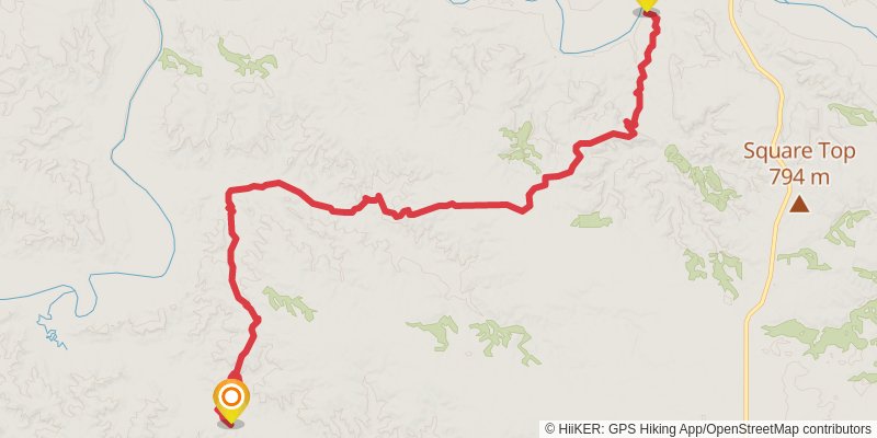 Maah Daah Hey Trail stage 11 Map