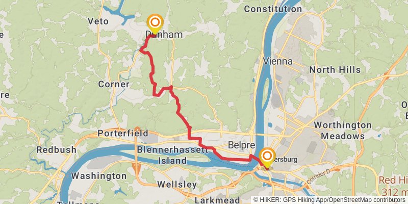 American Discovery Trail North Route stage 48 Map