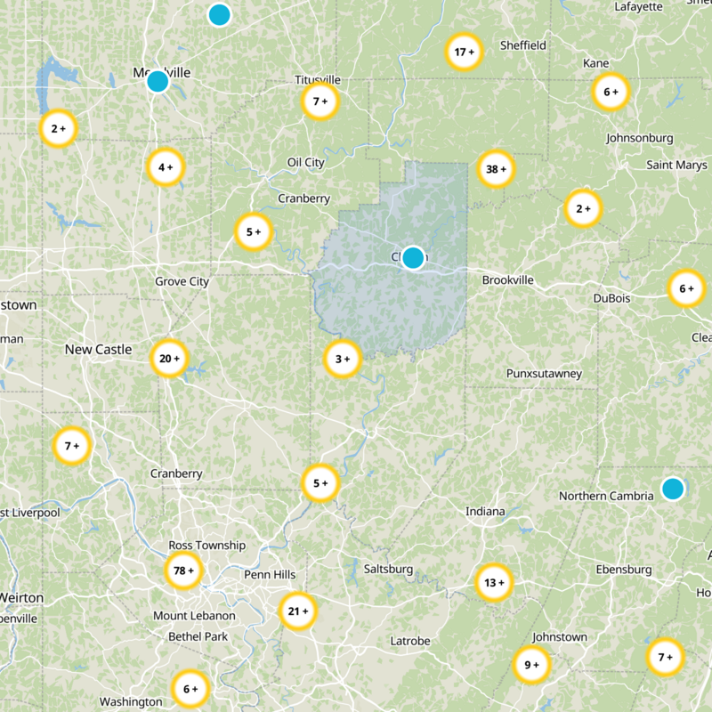 Clarion County Static Map