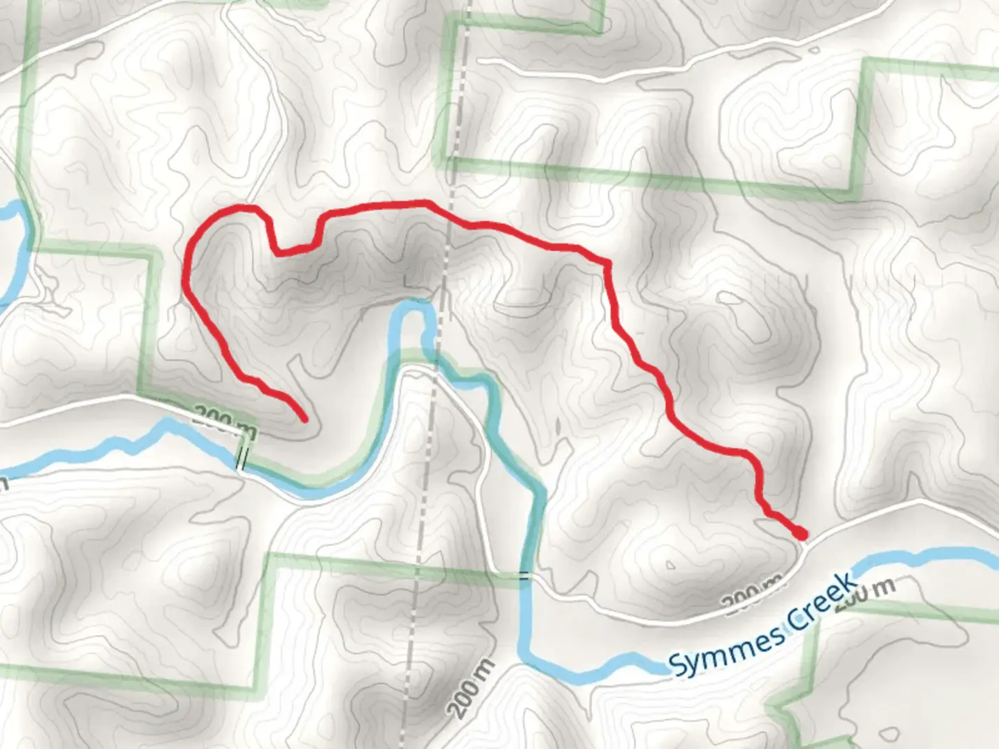 An image depicting the trail Symmes Creek North Trail and its surrounding area.