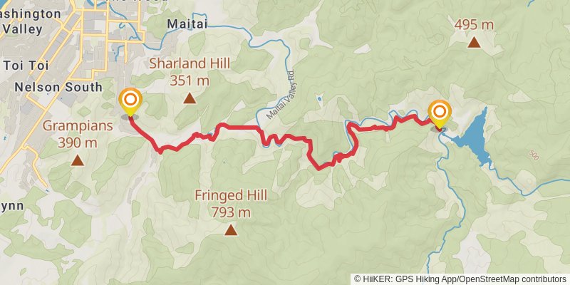 Dun Mountain Trail stage 3 Map
