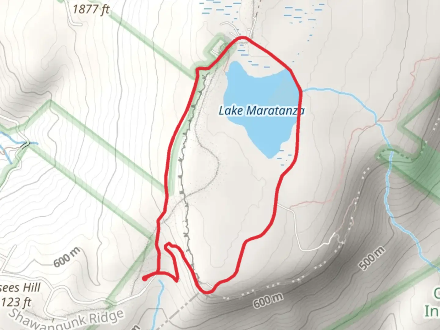 An image depicting the trail Lake Maratanza Loop and its surrounding area.