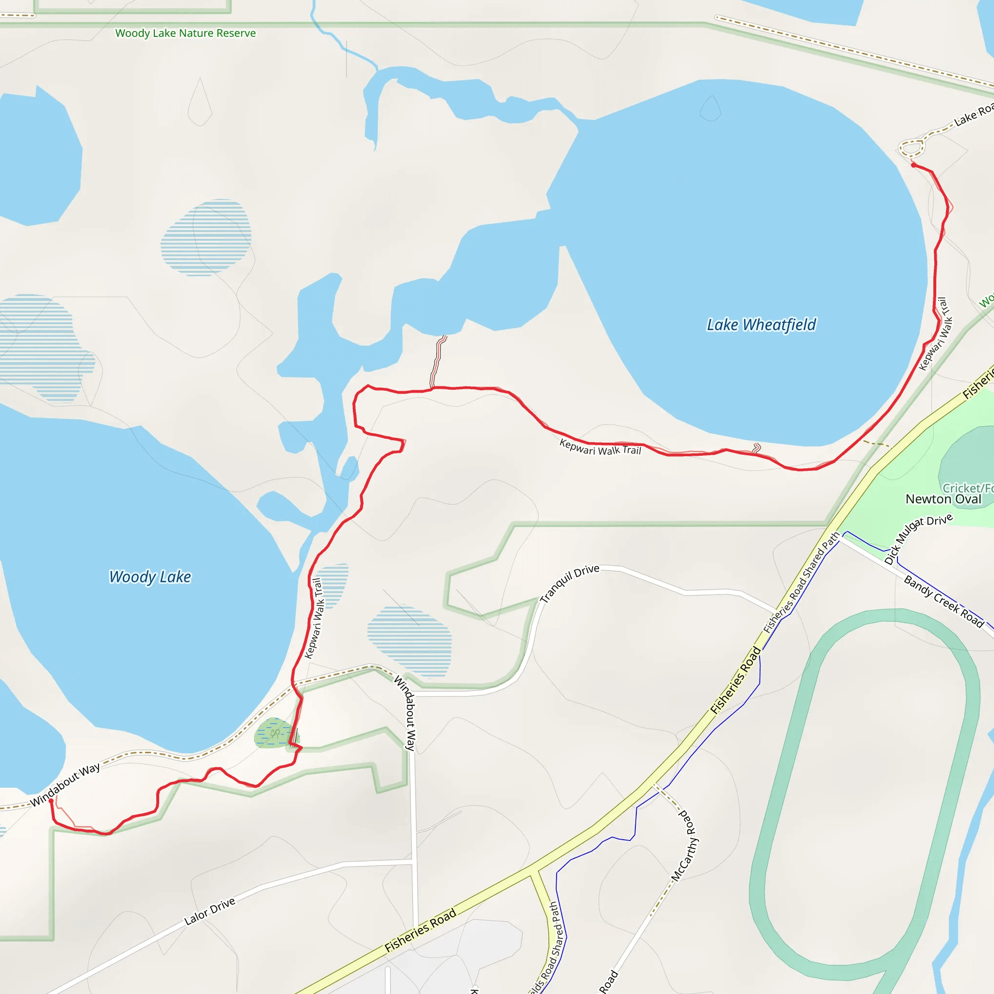 Kepwari Walk mobile static map