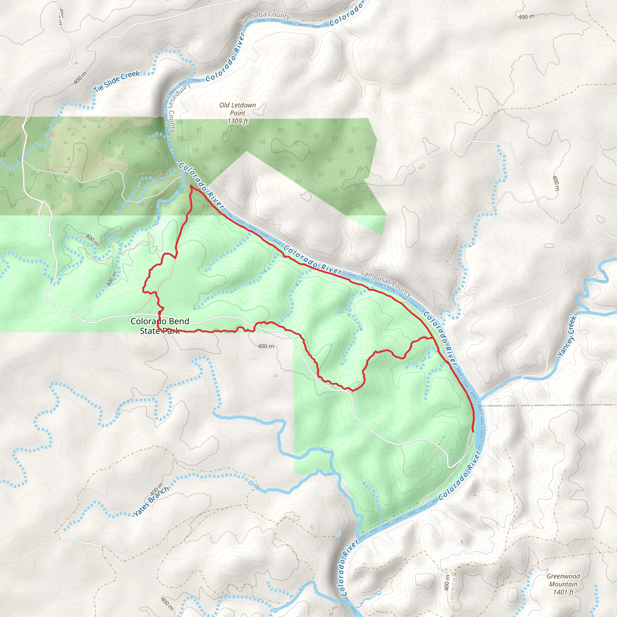 Lemons Ridge Pass and Old Gorman Road Loop mobile static map