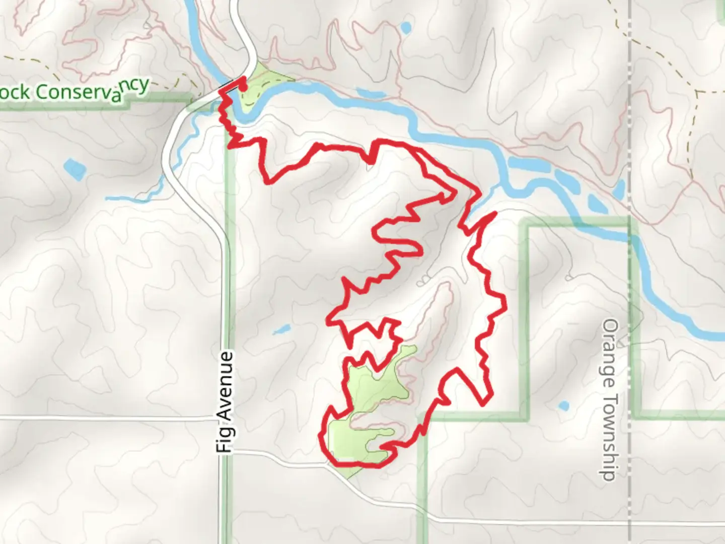 An image depicting the trail Big Dipper Loop via Shooting Star Trail and its surrounding area.