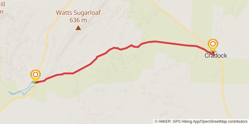 Mawson Trail stage 30 Map