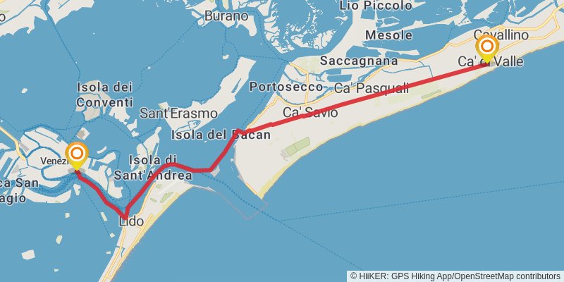 Dream Path - Traumpfad - Munich to Venice stage 37 Map