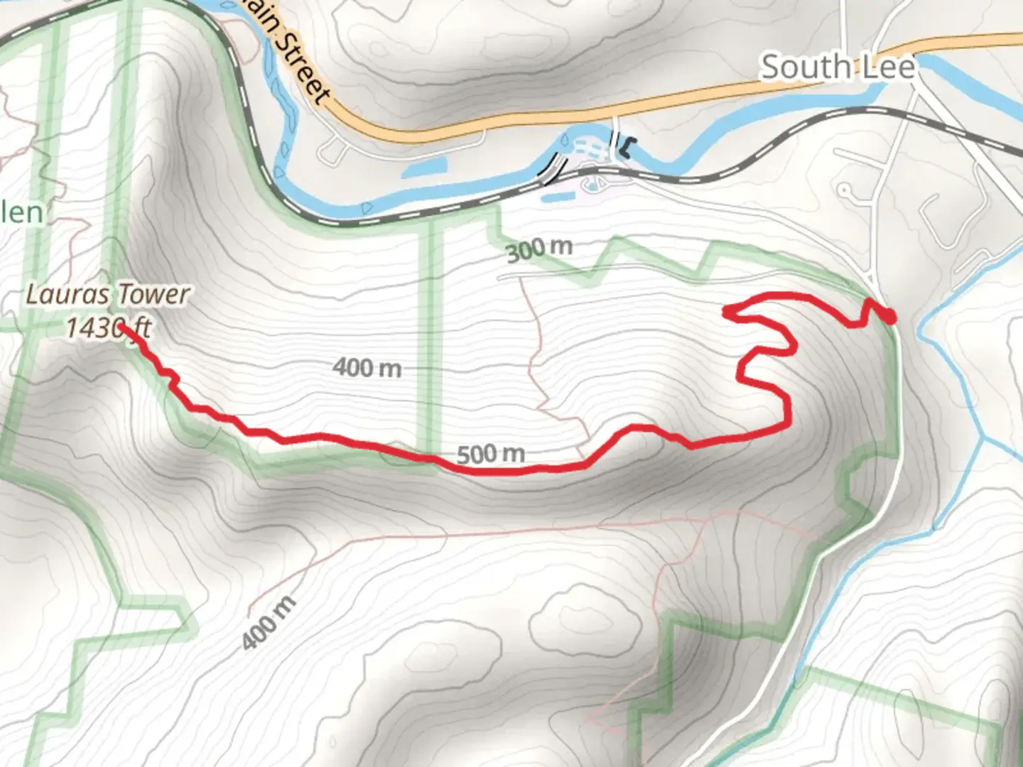 An image depicting the trail Burgoyne Pass and its surrounding area.