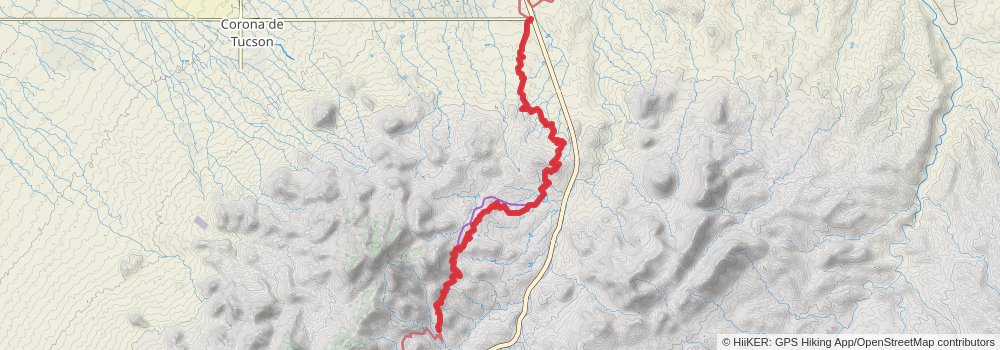 Arizona Trail stage 10 Map