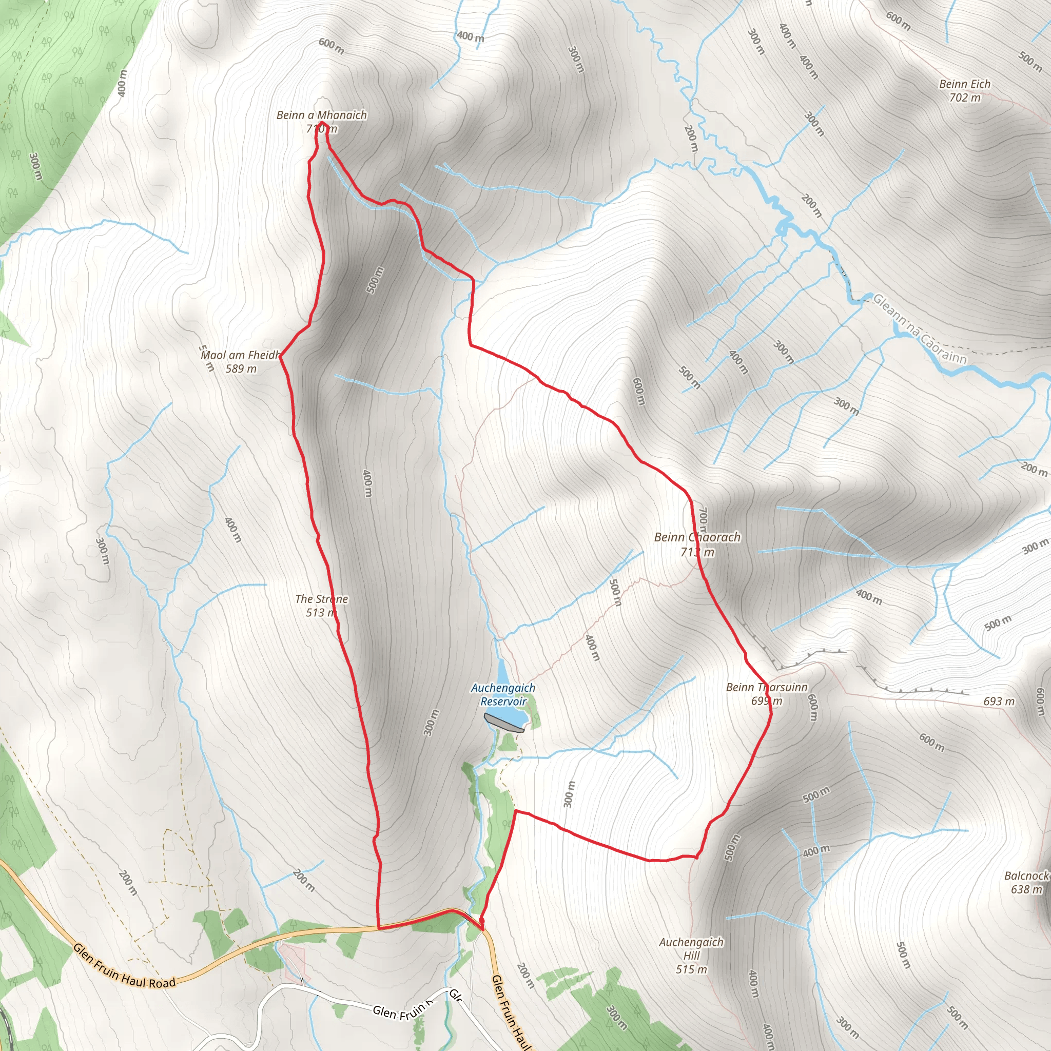 Luss Hills Walk mobile static map