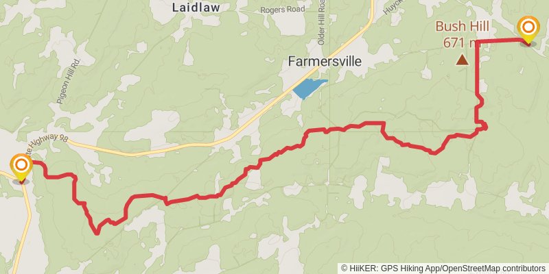 Finger Lakes Trail stage 9 Map