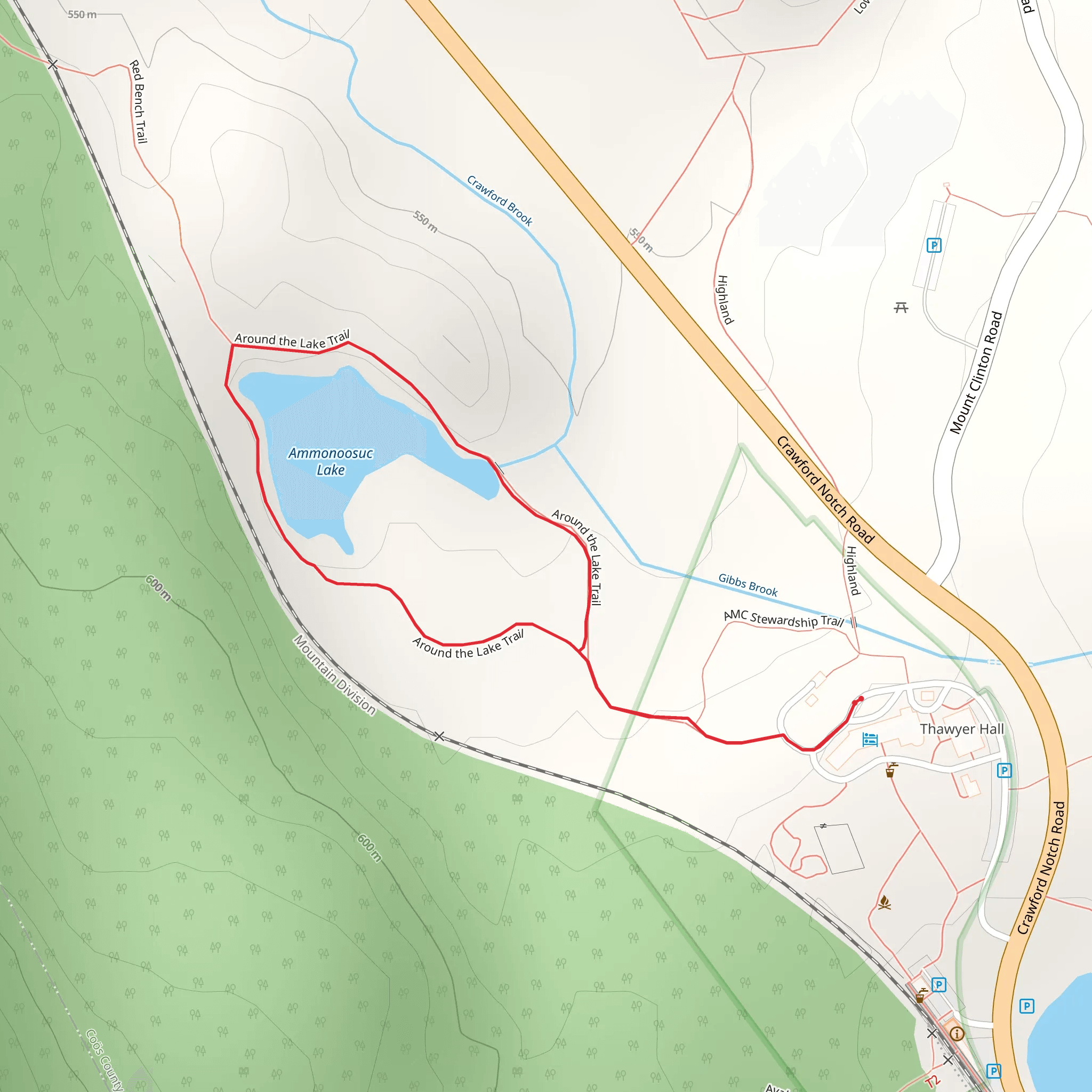 Around the Lake Trail mobile static map