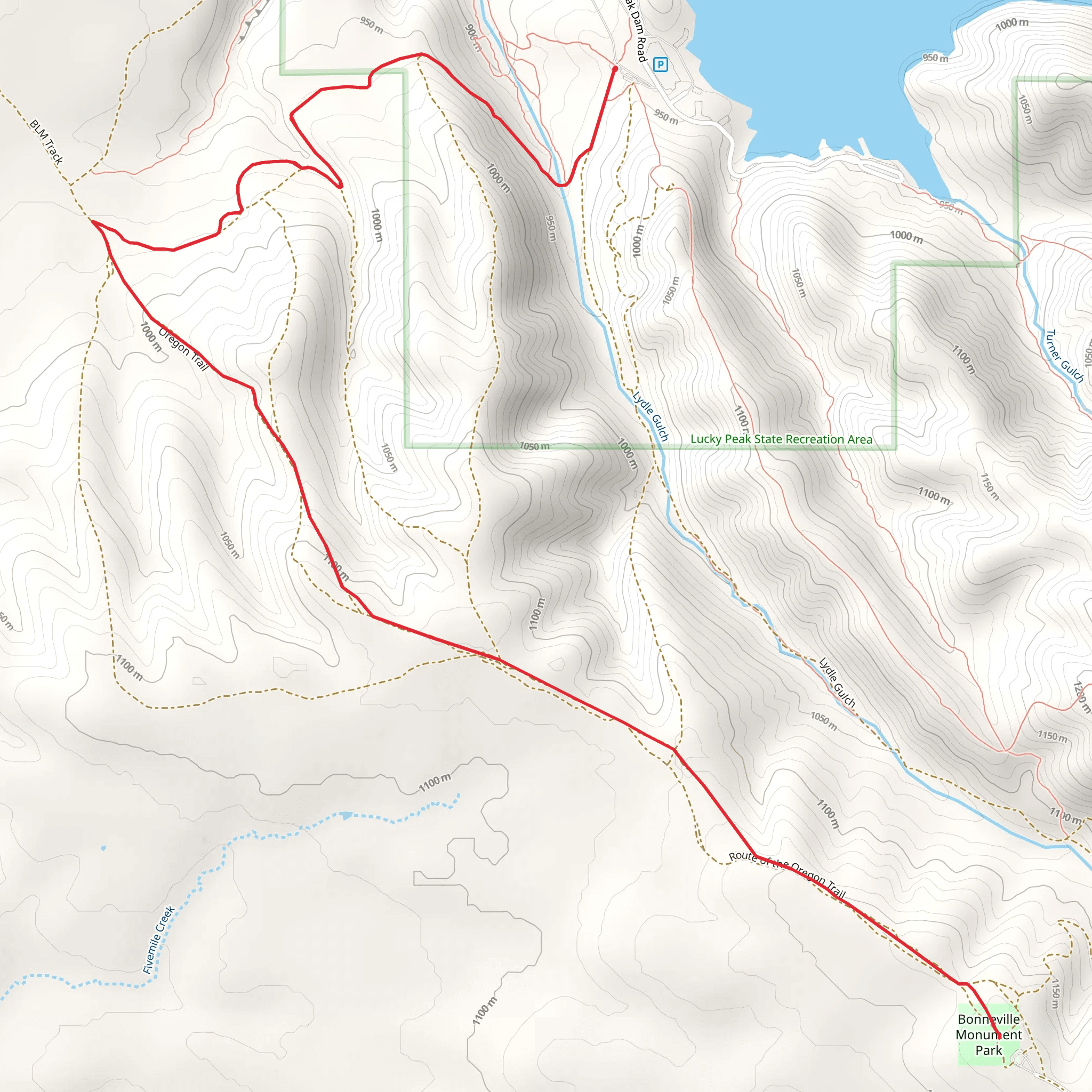 Bonneville Point mobile static map