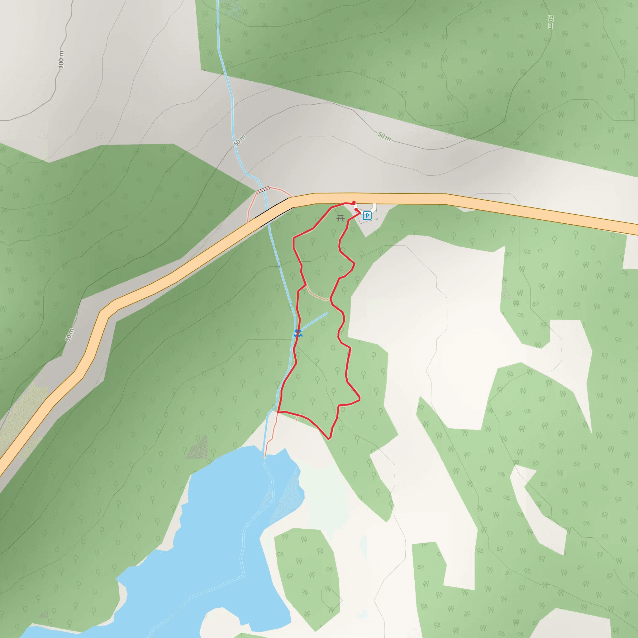 Sàilean nan Cuileag Loop Trail mobile static map