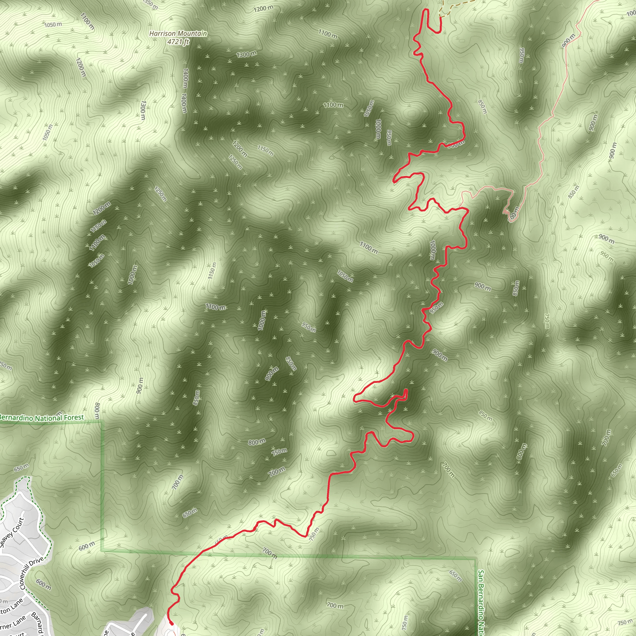 Plunge Creek Road Walk mobile static map