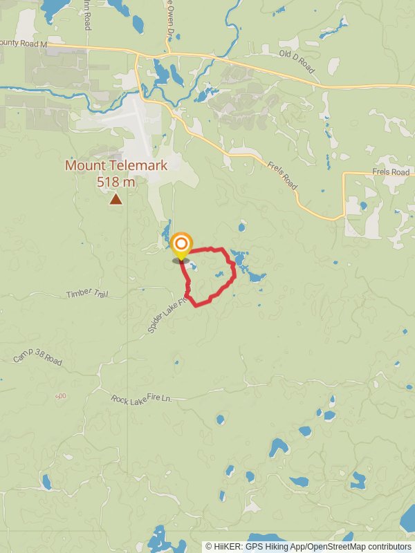 Esker Trail and Spider Lake Fire Lane Loop