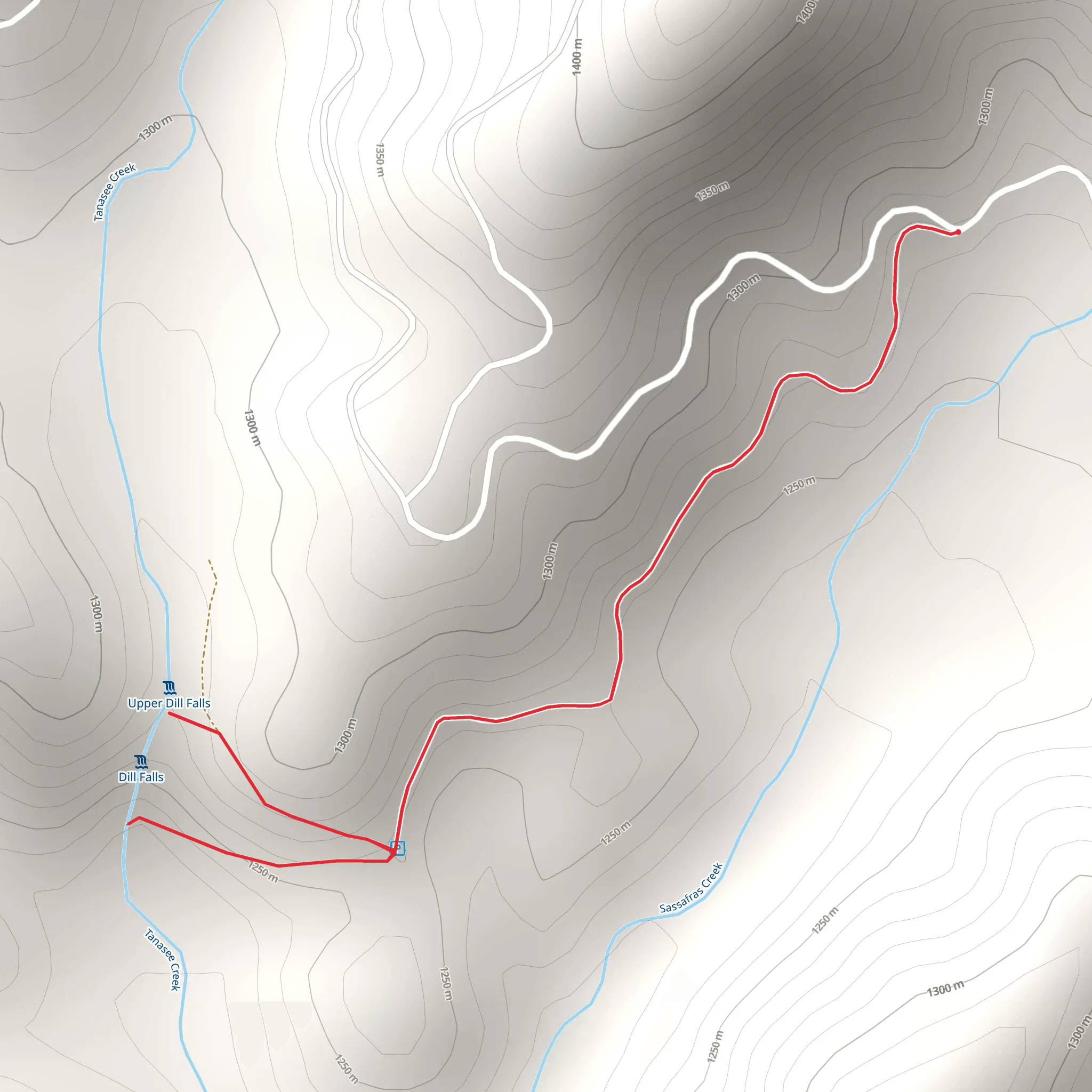 Tanasee Creek mobile static map