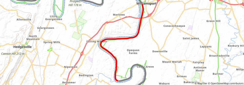 American Discovery Trail South Route stage 19 Map