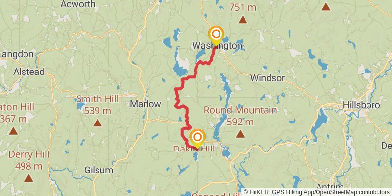 Monadnock-Sunapee Greenway stage 3 Map