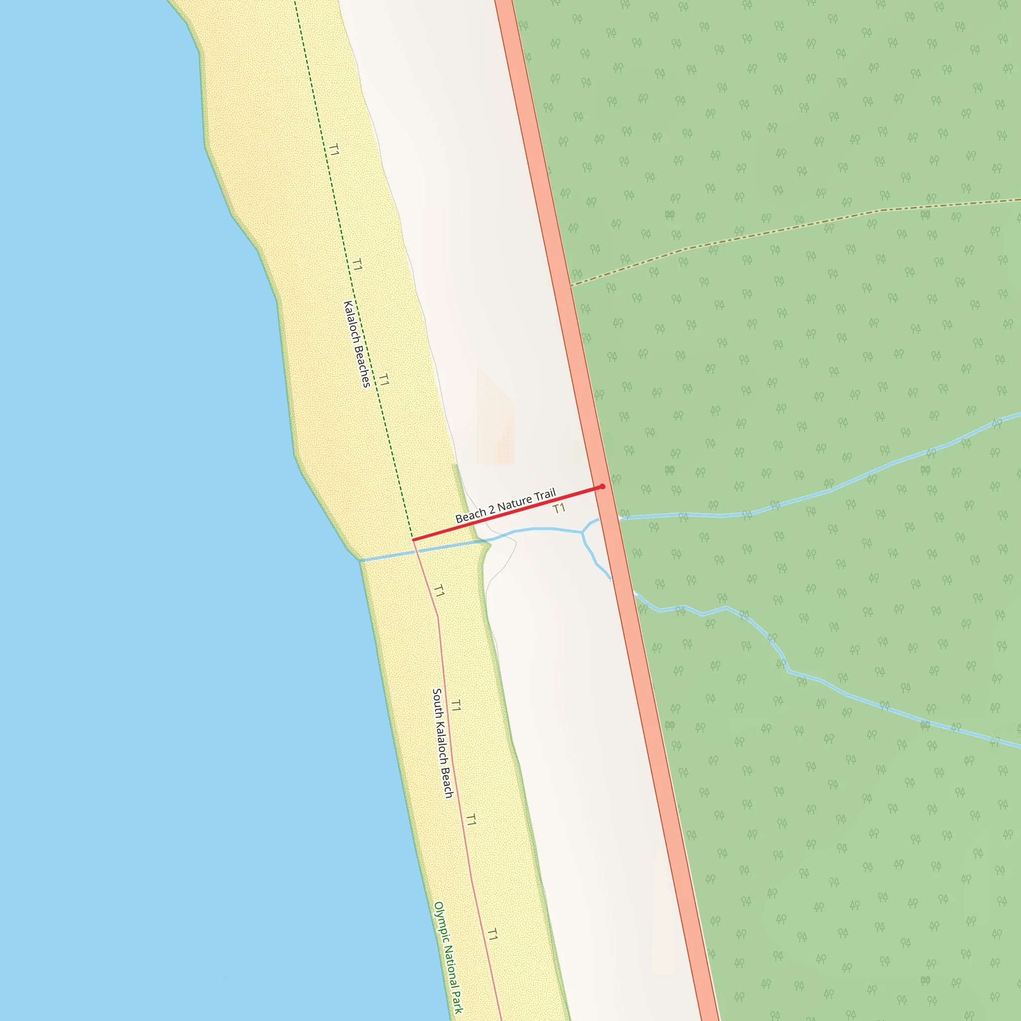 Beach 2 Nature Trail mobile static map