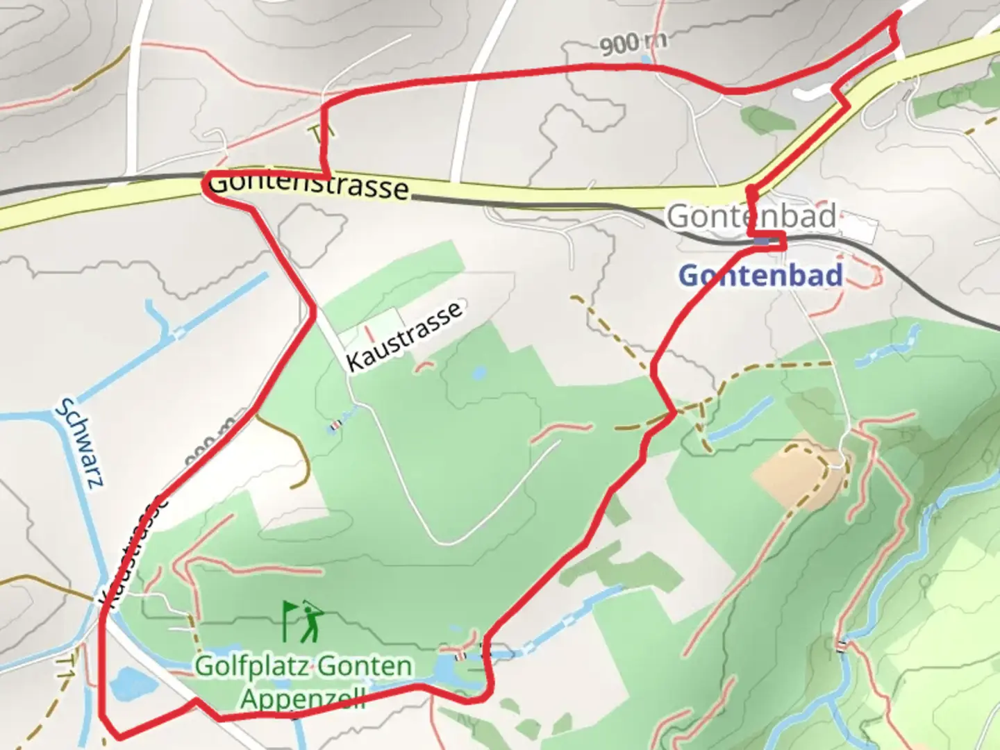 An image depicting the trail Rondom's Gontebad and its surrounding area.