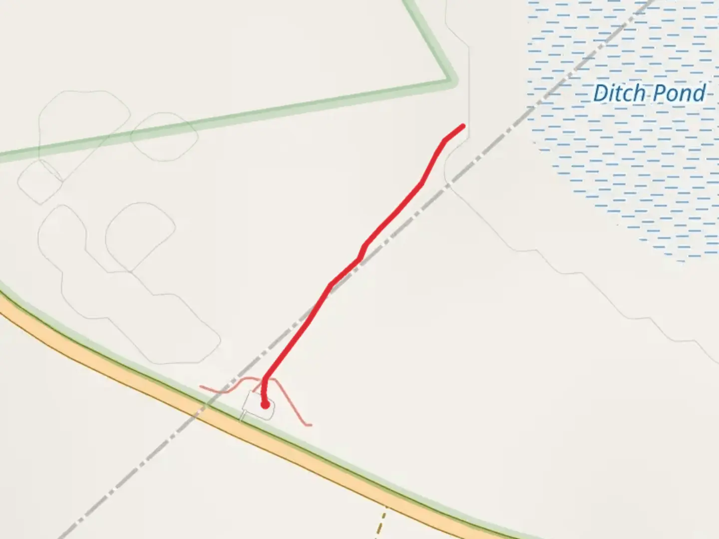 An image depicting the trail Ditch Pond Overlook and its surrounding area.