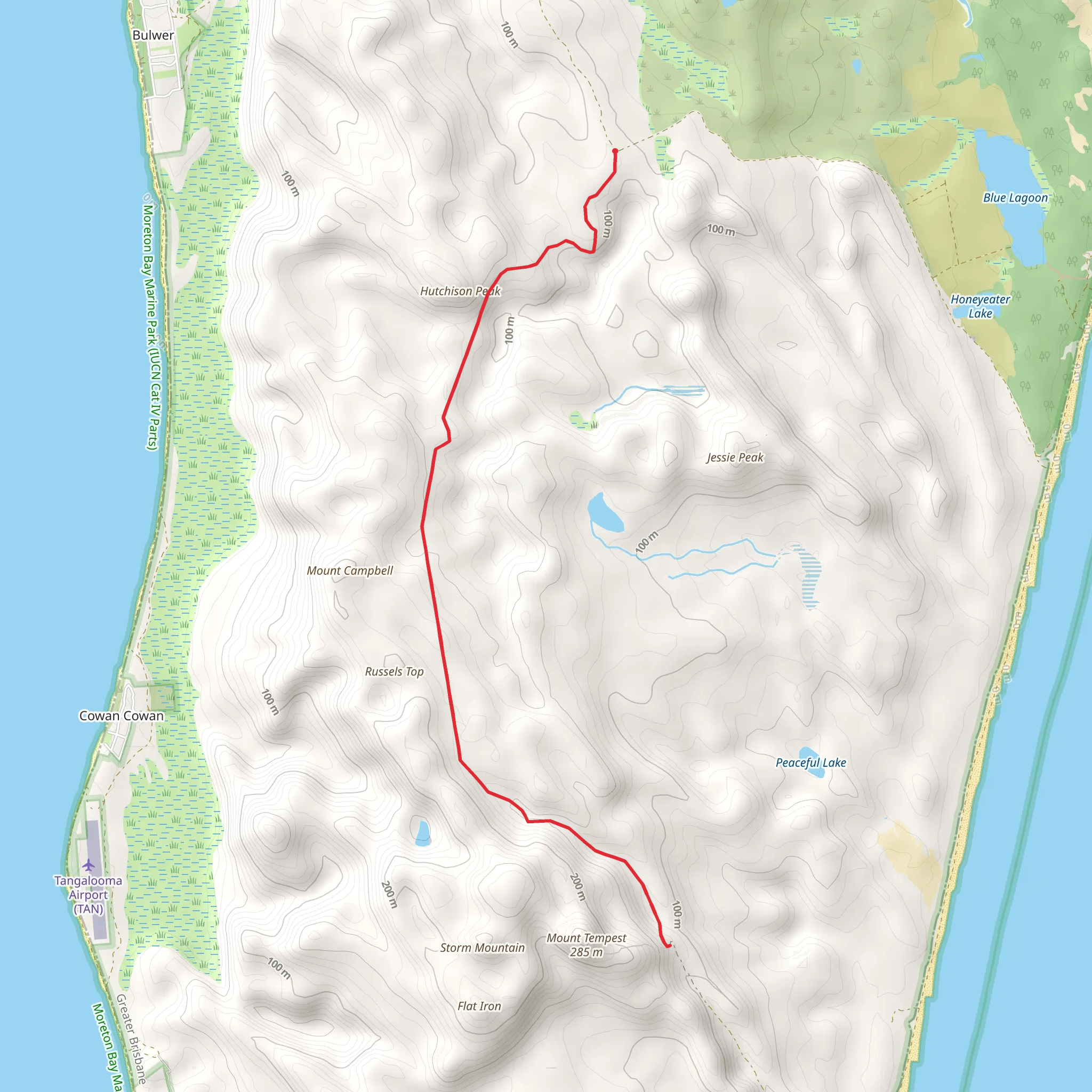 Telegraph Walking Track mobile static map