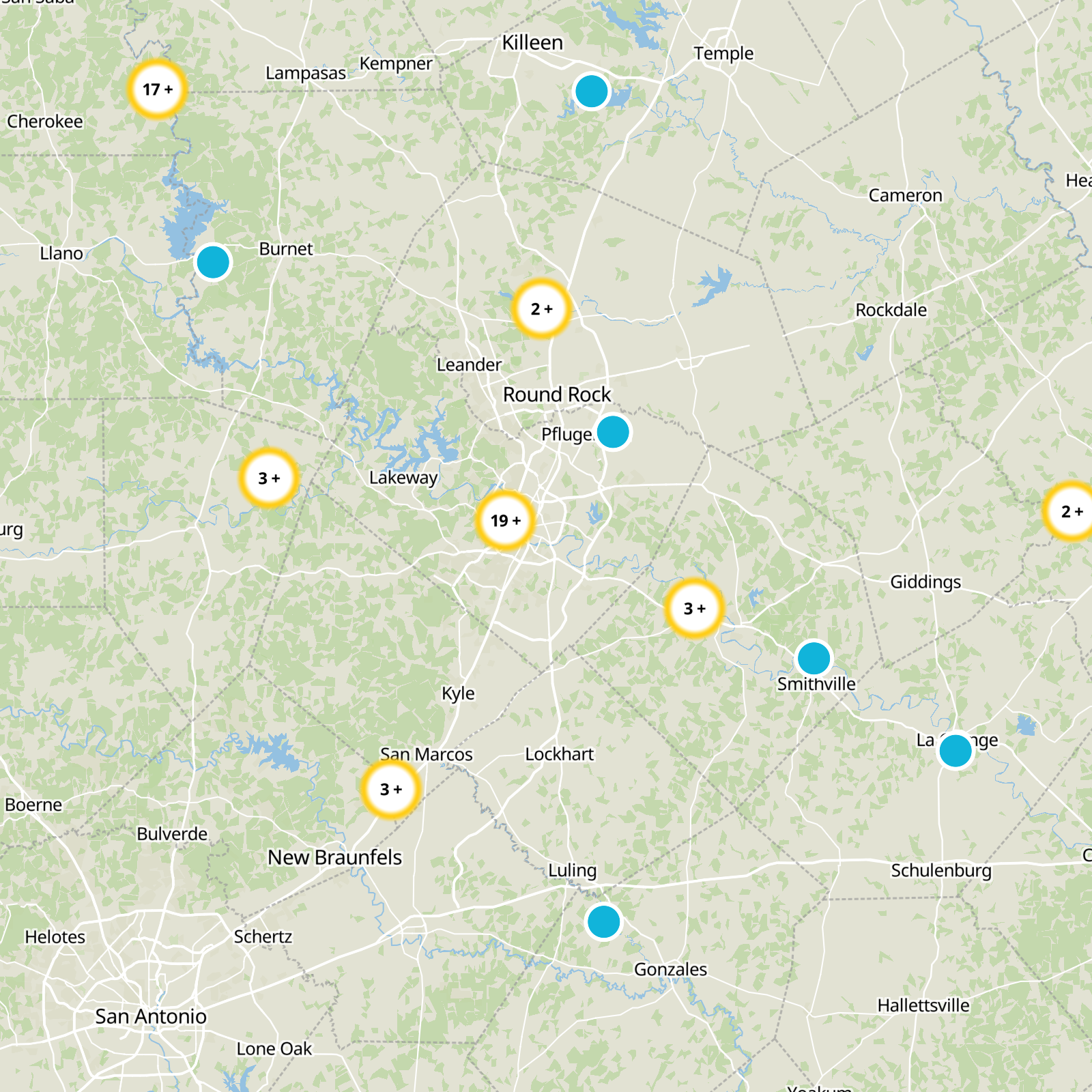 Travis County Static Map