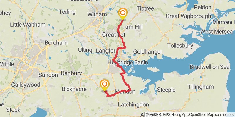 Maldon Loop stage 2 Map
