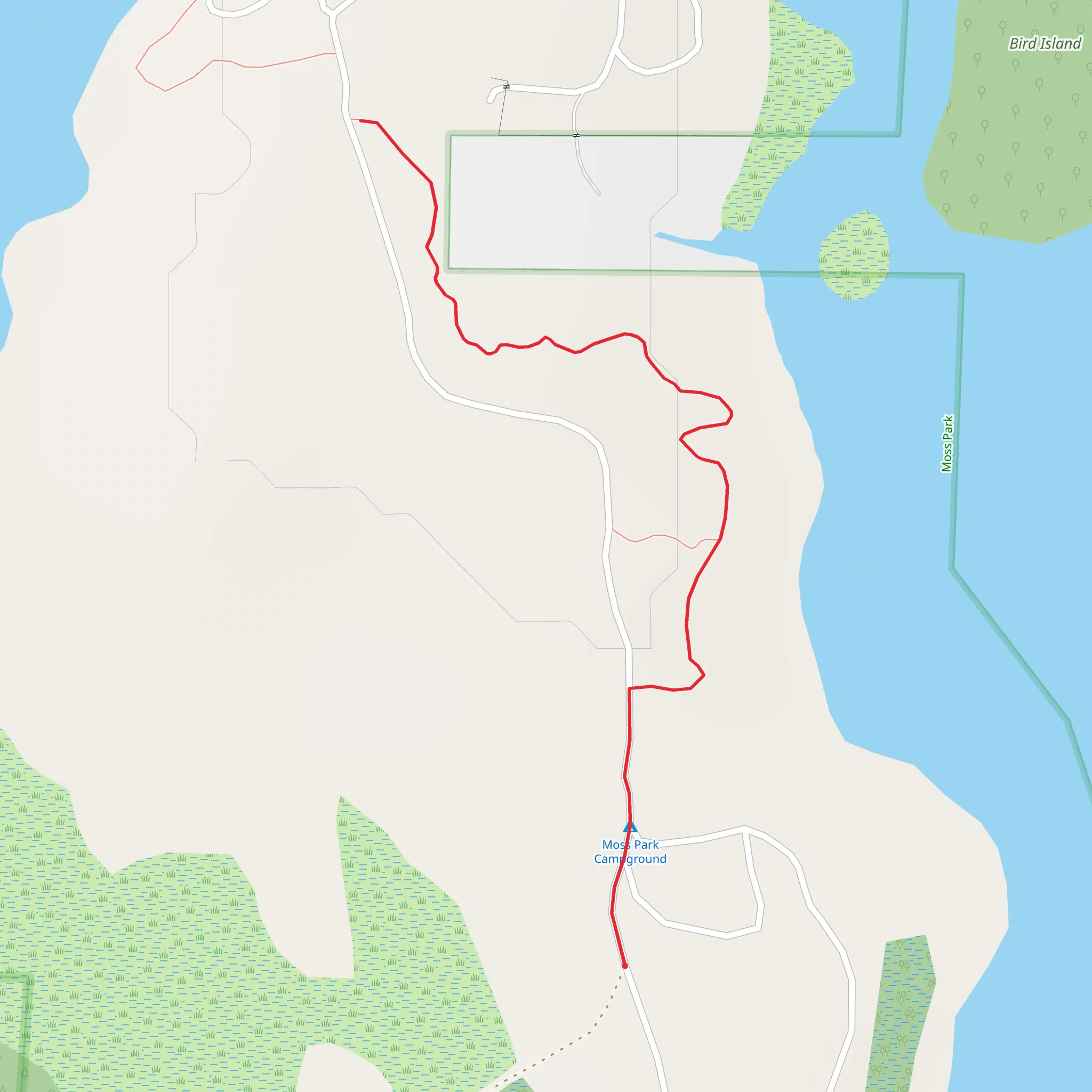 Moss Park Trail - Short mobile static map