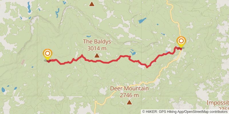 American Discovery Trail - Utah stage 33 Map