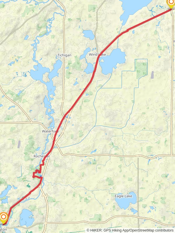 Seven Waters Trail mobile static map