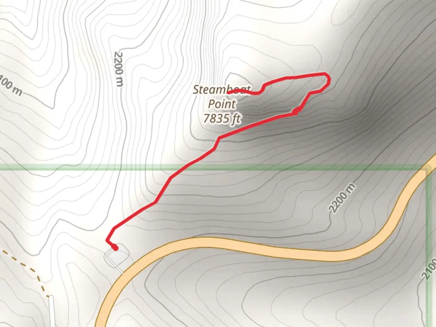 An image depicting the trail Steamboat Point Trail and its surrounding area.