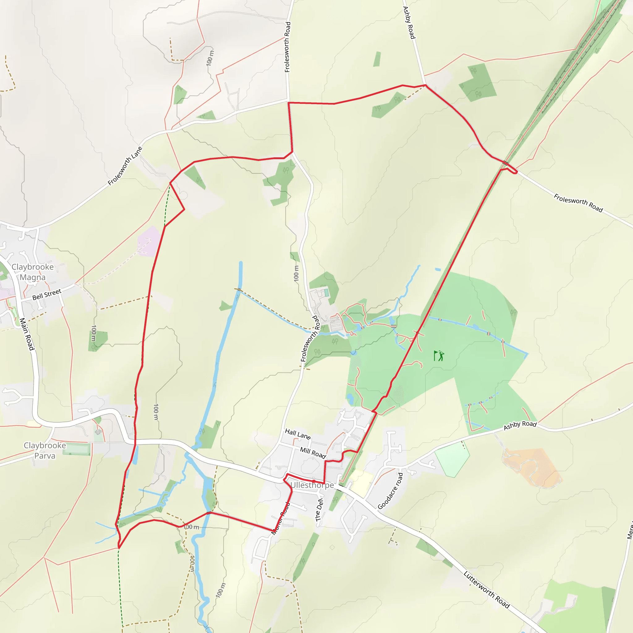 Ullesthorpe Loop mobile static map