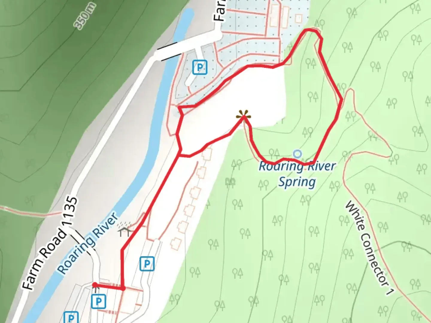 An image depicting the trail Deer Leap Loop Trail and its surrounding area.