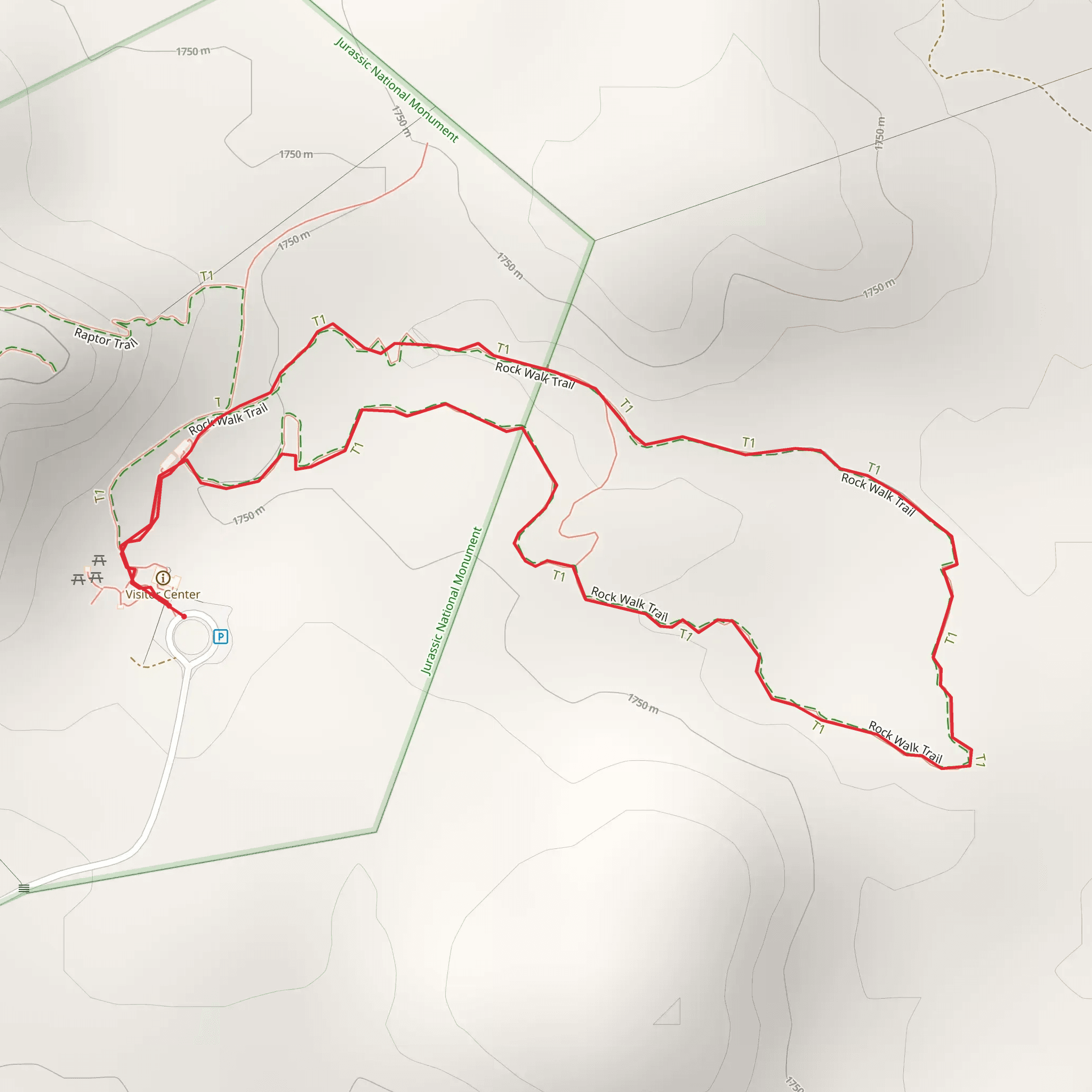 Rock Walk Trail mobile static map