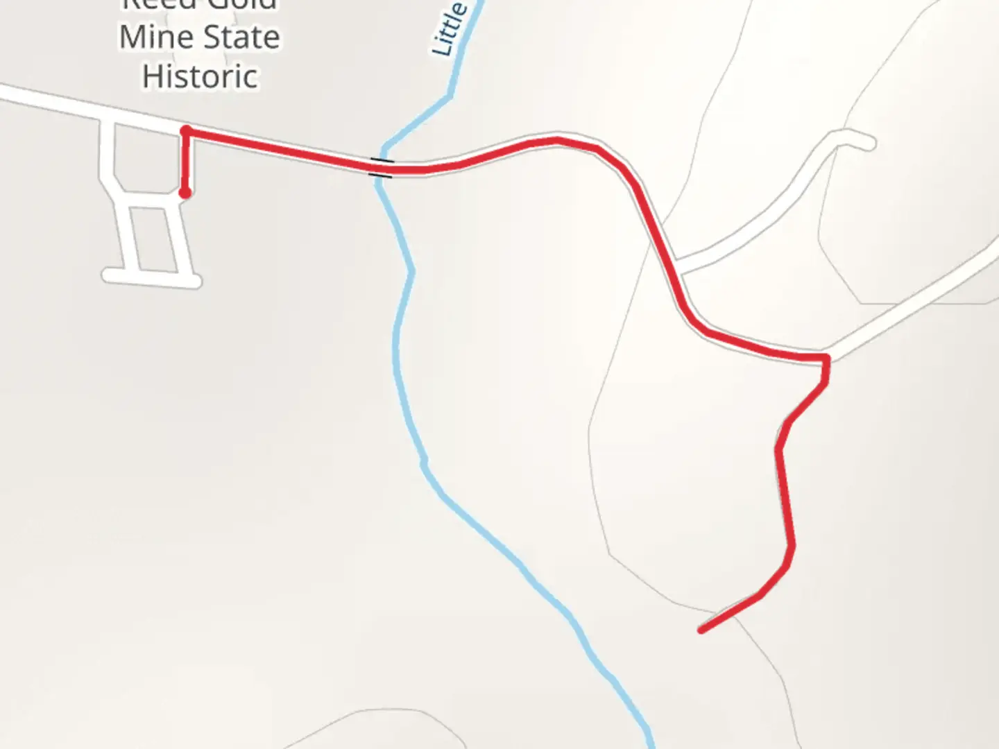 An image depicting the trail Little Meadow Creek and its surrounding area.