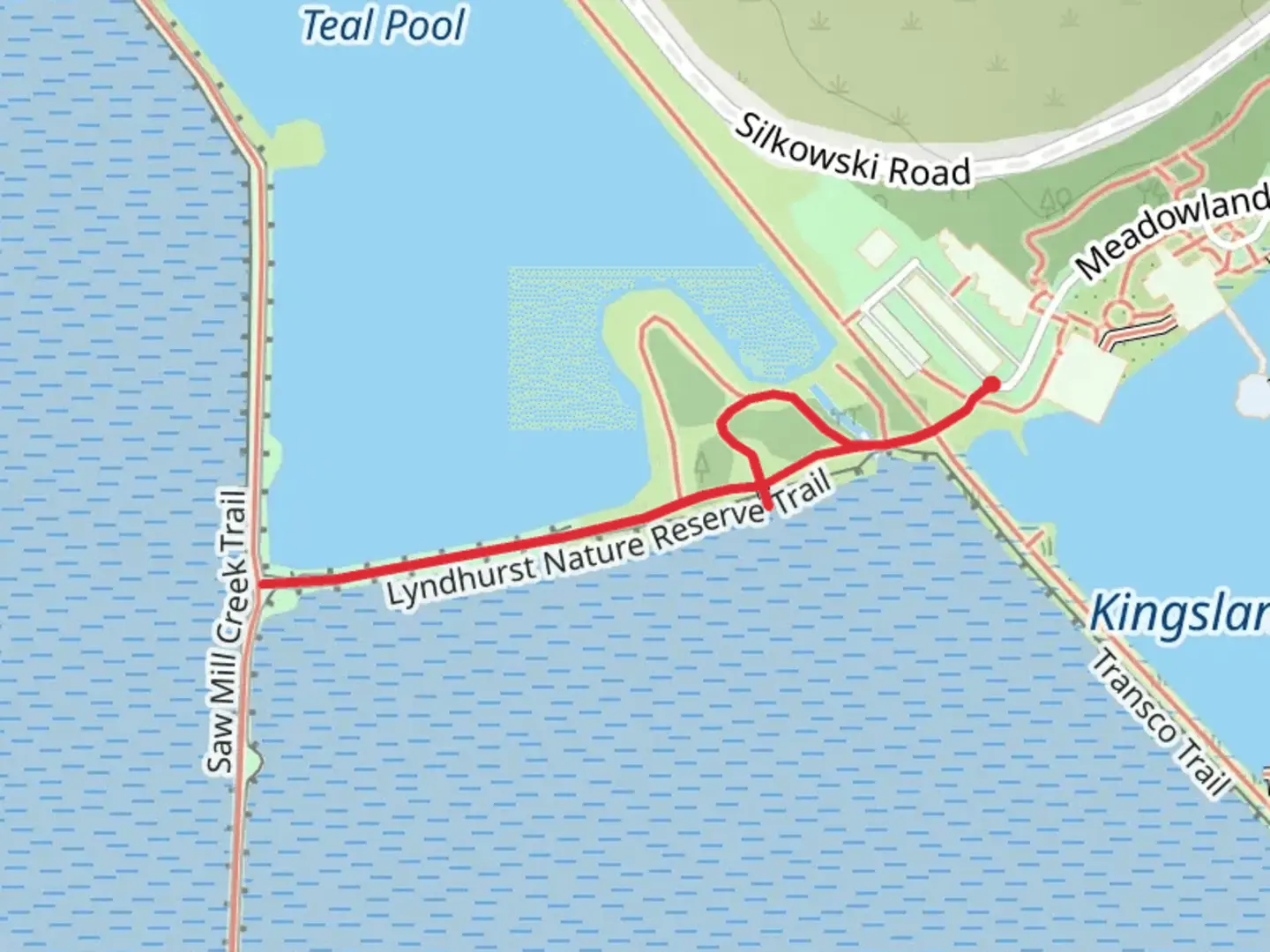 An image depicting the trail Lyndhurst Nature Reserve Short Trail and its surrounding area.