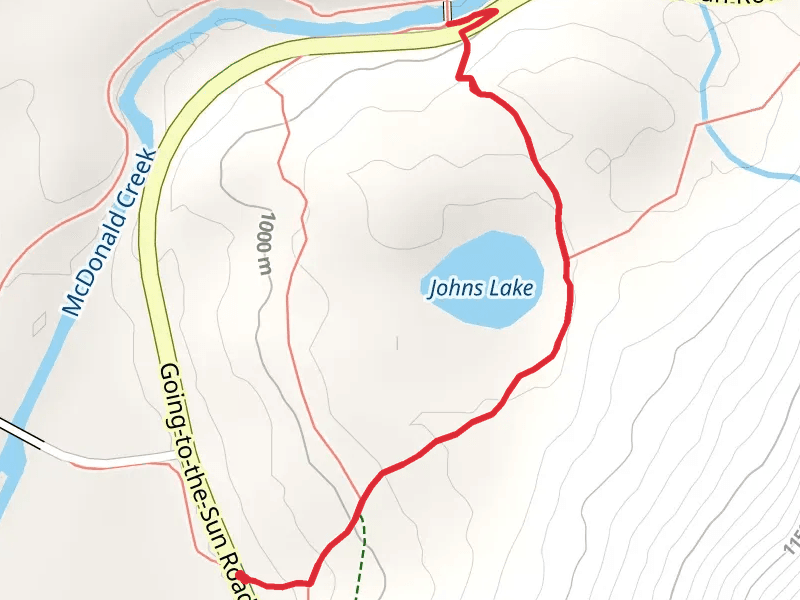 Avalanche Campground and Johns Lake