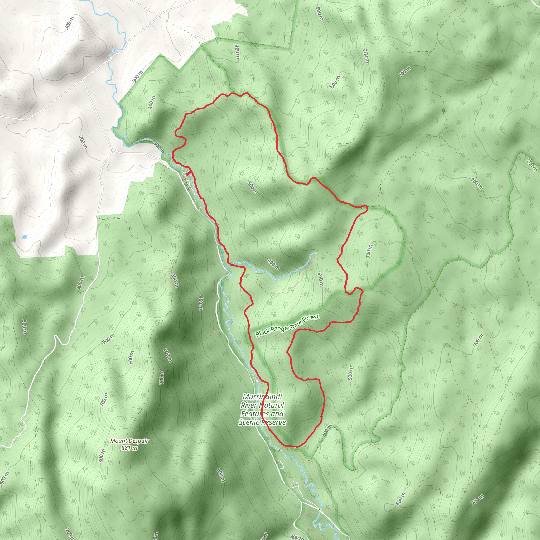 The Mill and Boroondara Trail mobile static map