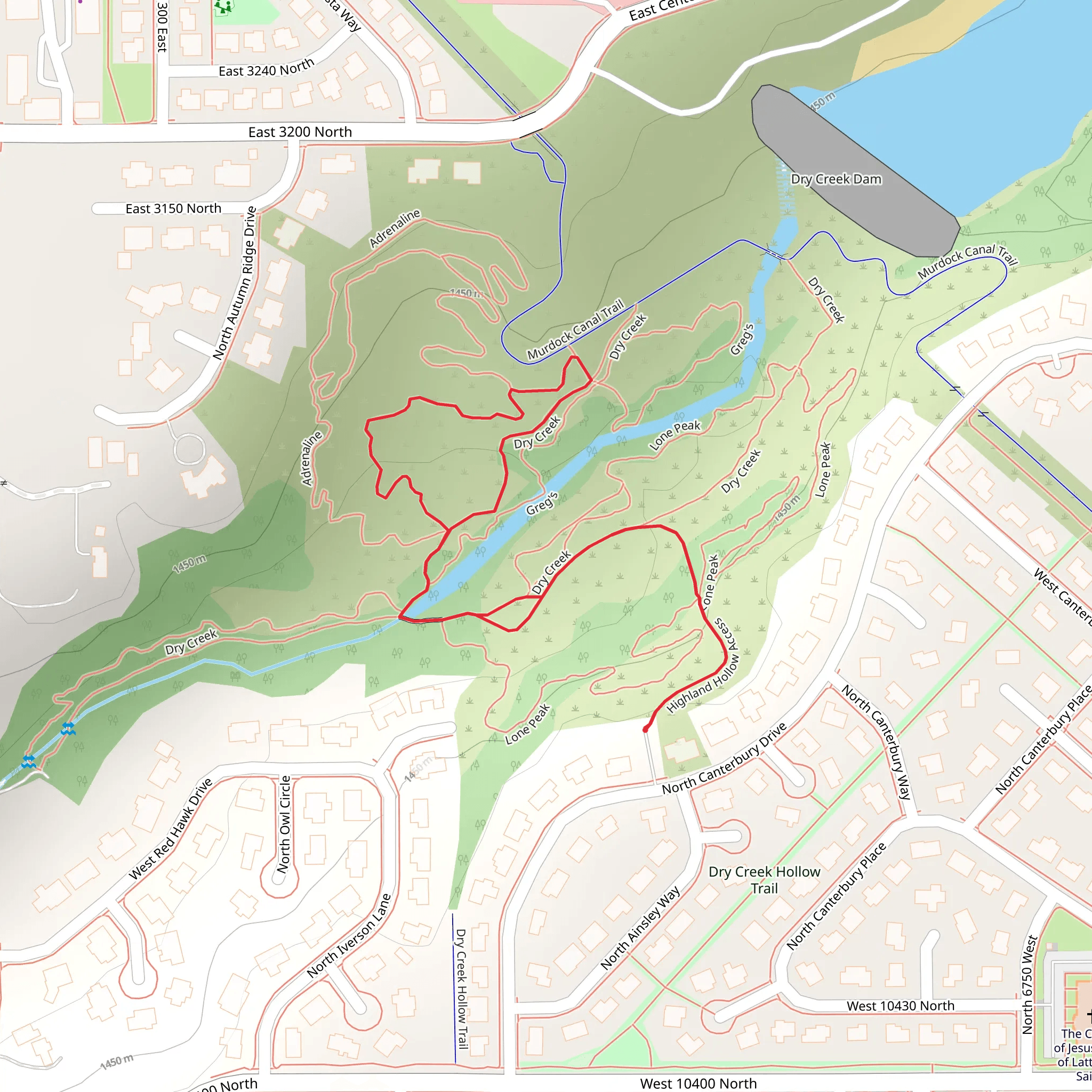 Dry Creek Loop mobile static map