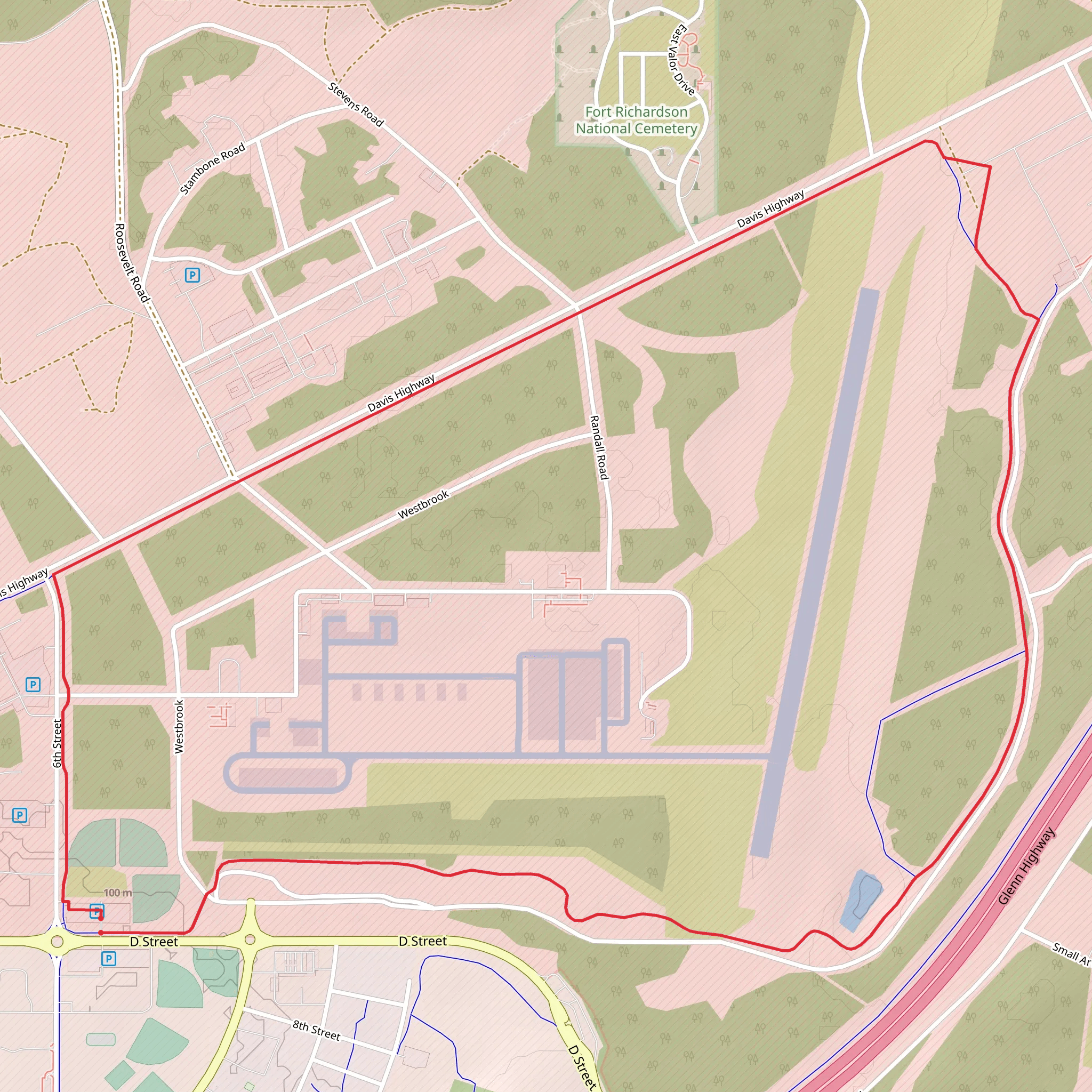 Joint Base Elmendorf-Richardson Loop mobile static map