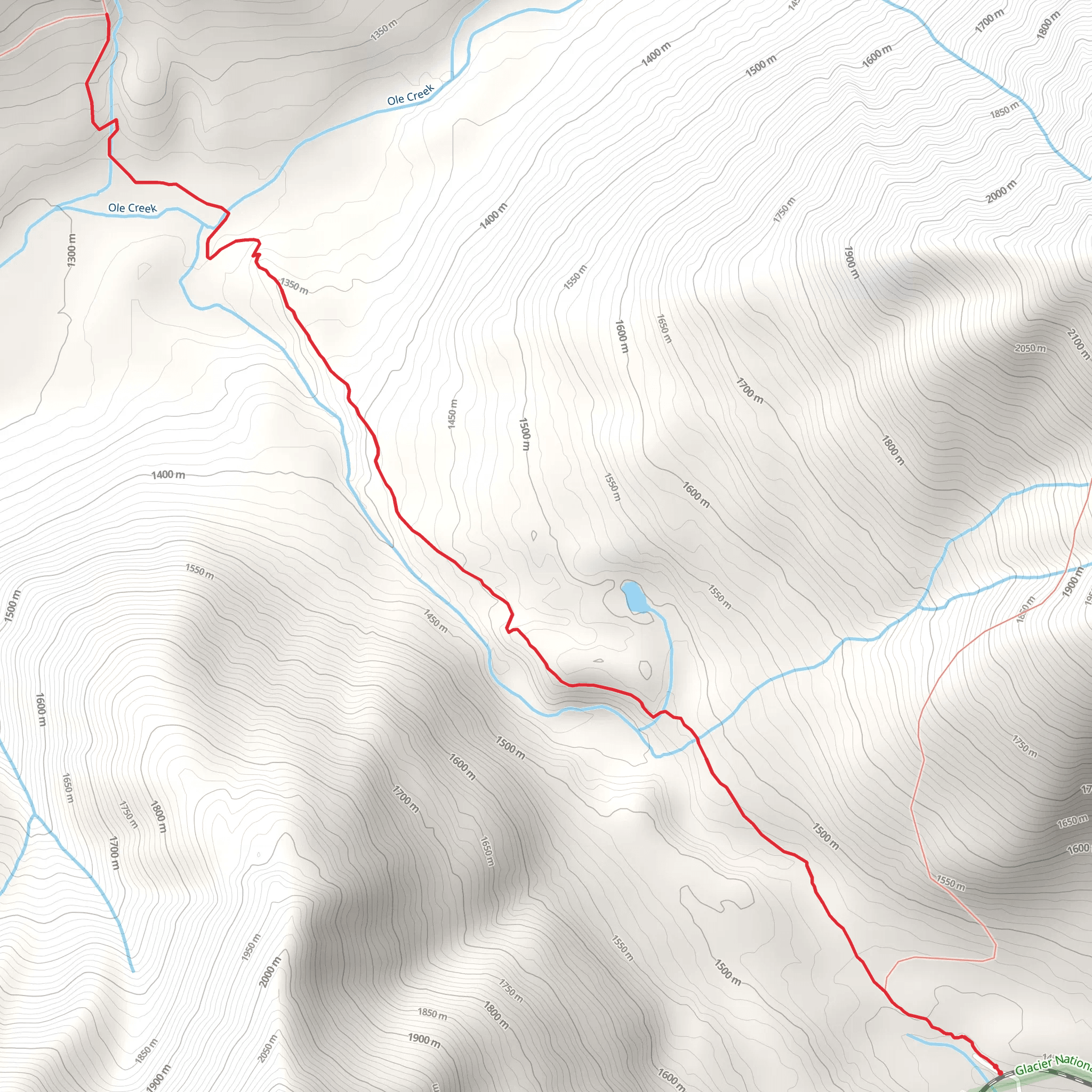 Fielding Coal Creek Trail mobile static map