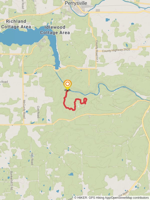 Hog Hollow Trail from Park Road 58